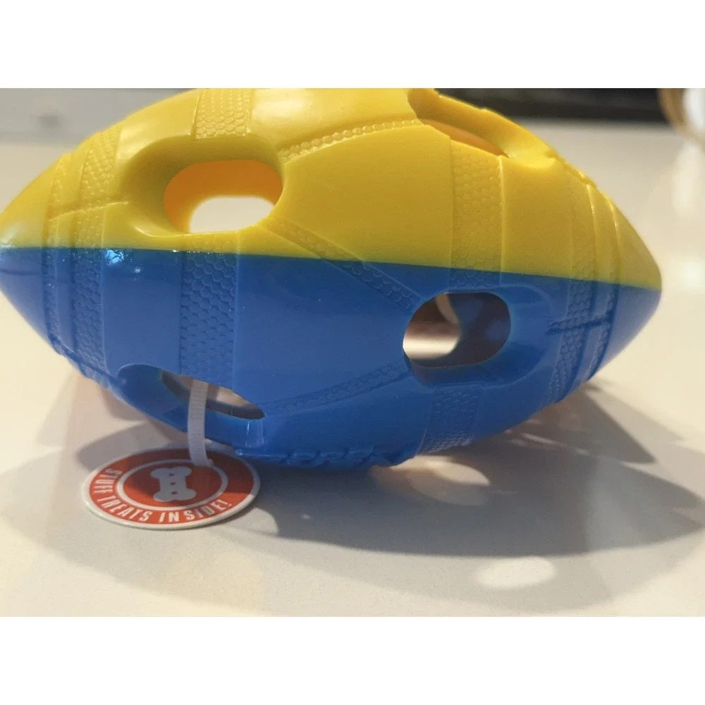 Nerf Dog Treat Football NF-4275 Dog Toy Treat Dispenser Includes Treats